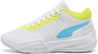 Puma Court Pro 2 Kinderen Basketbalschoenen Unisex Wit/Vibrant Blue Maat 36