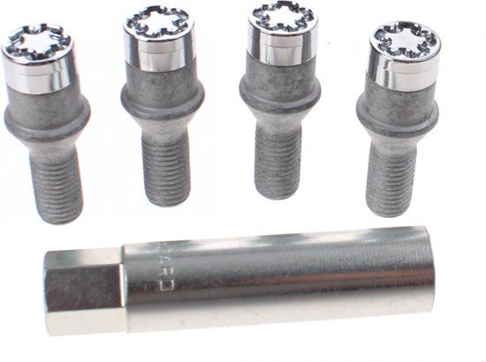 McGard HEX/Tuner Slotboutenset M12x1.50 - Konisch - Lengte 24mm (17mm kop)