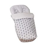 Babyline Arrow voetenzak met wanten, uniseks, grijs