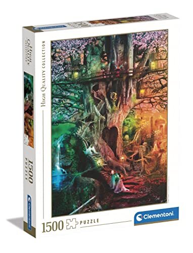 Clementoni Collection-The Dreaming Tree-1500 Made in Italy, 1500 stukjes landschappen, puzzel Fantasy, plezier voor volwassenen, meerkleurig, medium, 31686