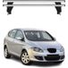Omac Barres de toit transversales en aluminium pour Seat Altea 2004-2015 – Antivol – Rainure en T – Testées City Crash – Charge max 50 kg Argent