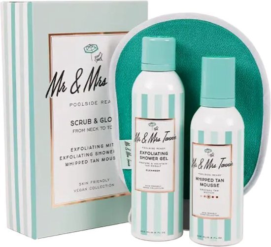 Mr &amp; Mrs Tannie Body Box Scrub &amp; Glow 2x 200ml