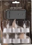 Svenska Living LED Theelichten kaart a 6 stuks met afstandsbediening 1xCR2032