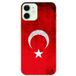 Apple iPhone 12 Mini Drapeau turquie bedrukt siliconen hoesje