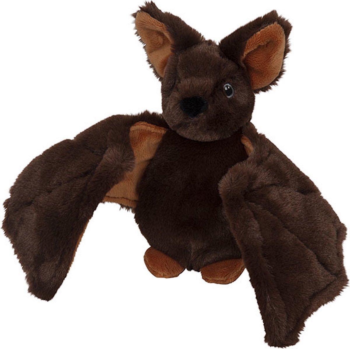 Nature Planet Pluche knuffel vleermuis van 21 cm - Speelgoed knuffeldieren vleermuizen