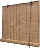 vidaXL Rolgordijn 80x160 cm Bamboe Bruin