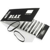 BLAX Snag-Free Hair Elastics Haarelastiekjes, 8 stuks, zwart
