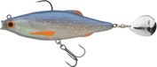 Berkley Pulse Realistic Flash; zacht plastic kunstaas met spinnerblad; levensechte imitatie van aasvis voor snoek, baars en snoekbaars; roofvisaas, voor werpend en trollend vissen, 17cm, Bleak