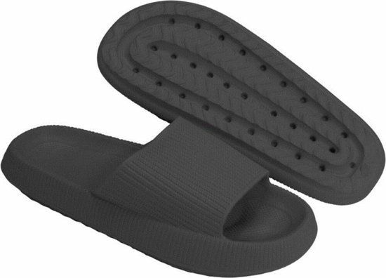 Lucovitaal Orthopedische Badslippers Zwart Maat 41-42 1 paar