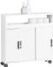 SoBuy Toiletkast - WC kastje - Badkamerkast - Toiletrolhouder - Staand - Wit - Hout - 20x71x70cm