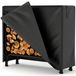 Étagère à bois - Étagère à bois pour cheminée avec housse - 1,22 mètre - Tissu Oxford imperméable - Avec fermeture éclair - Métal durable - Convient pour terrasse/balcon