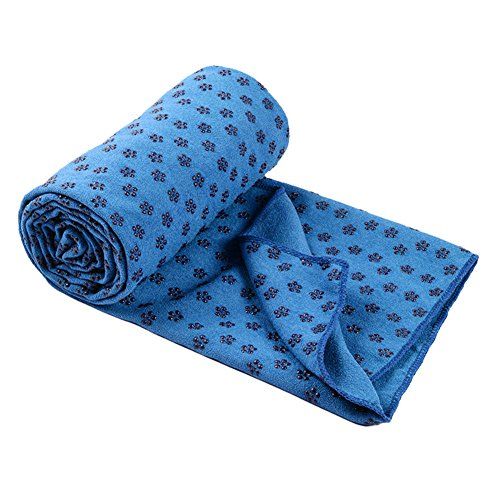 GMMH Yogacke deken sport slipvast strandkleed picknick yoga mat strand 180x60cm (blauw)