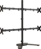 vidaXL Monitorbeugel VESA 75/100 mm Zwart Staal