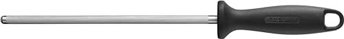 ZWILLING Wetzstahl, Verchromt, Länge: 23 cm, Schwarzer Kunststoffgriff mit Aufhängöse