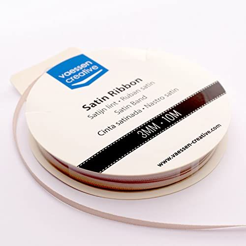 Vaessen Creative Satijnlint 3mmx10m Beige