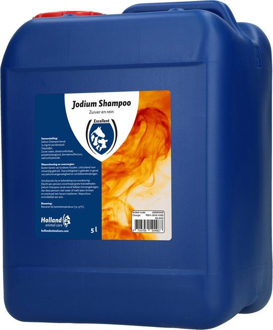 Excellent Jodium Shampoo - 5 Liter - Voor Dieren