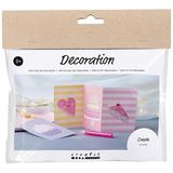DIY Card Decoration Kit - Cakes - Pastel Colours - 4 stuks