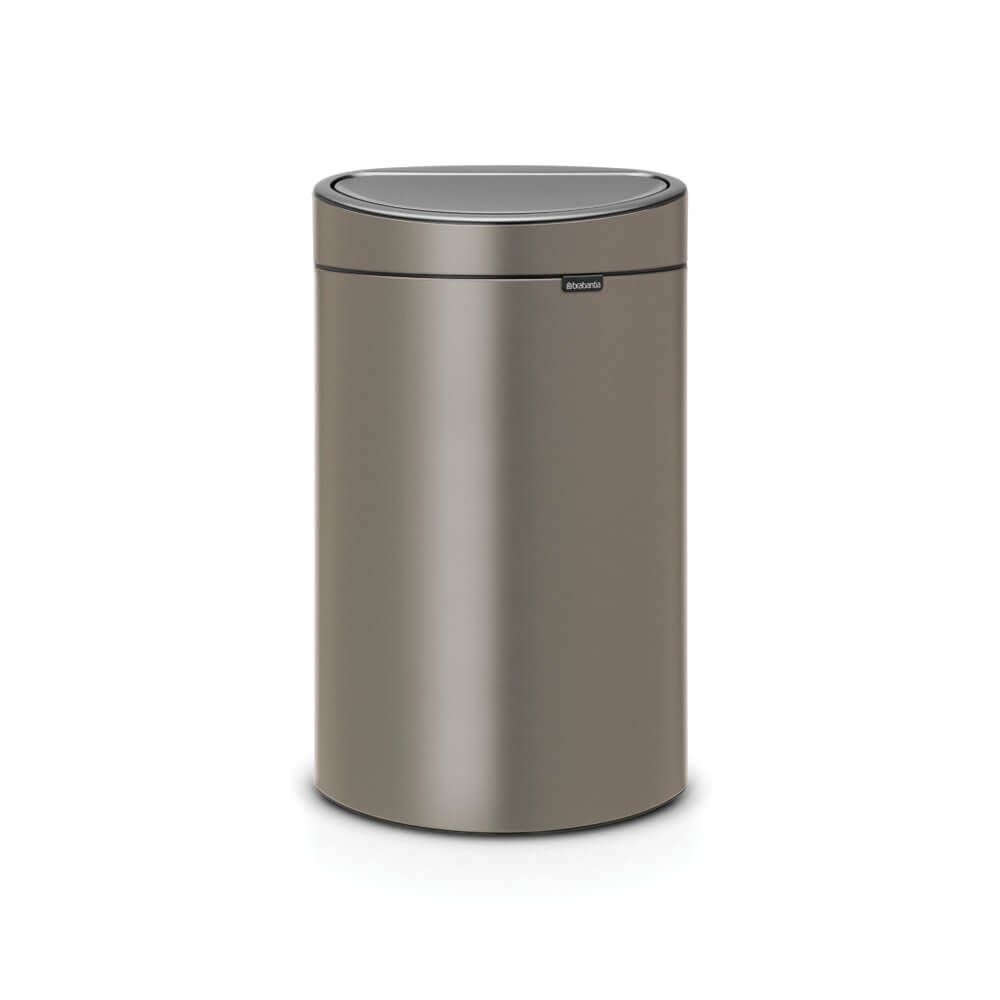 Brabantia Touch Bin - 40 Liter - Platinum