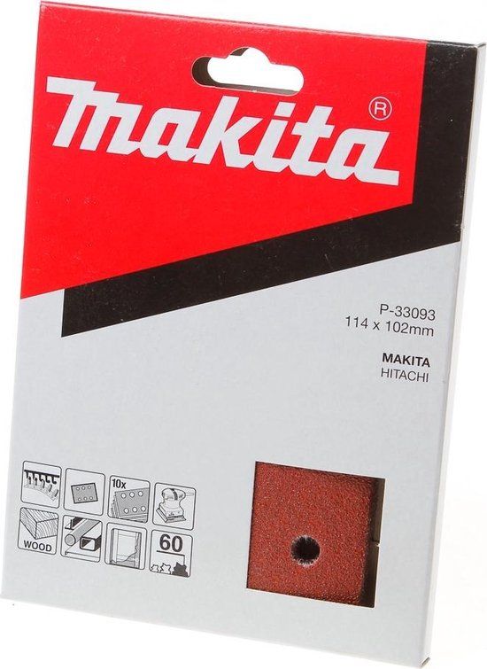 Makita Schuurvel K60 114x102 Red - 1 stuks