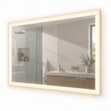 Merkloos Badkamerspiegel - 80x60 cm - met verlichting - touch - stopcontact