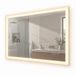 Merkloos Badkamerspiegel - 80x60 cm - met verlichting - touch - stopcontact