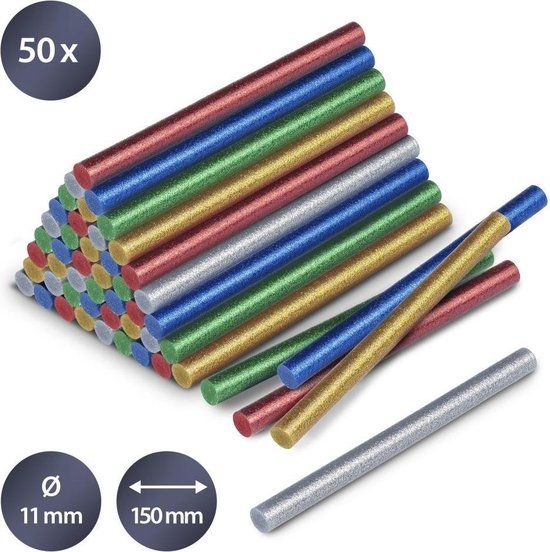 TROTEC Lijmsticks-set glitter, 50 stuks (Ø 11 mm)