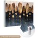 MuchoWow® Peinture sur verre 180x120 cm - Peinture acrylique sur verre - Or - Abstrait - Luxe - Photo sur verre - Peintures