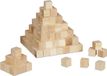 Merkloos Relaxdays Houten Blokjes - Set van 160 - 2 cm - Kubusjes 20 mm - Onbehandeld Grenen - DIY