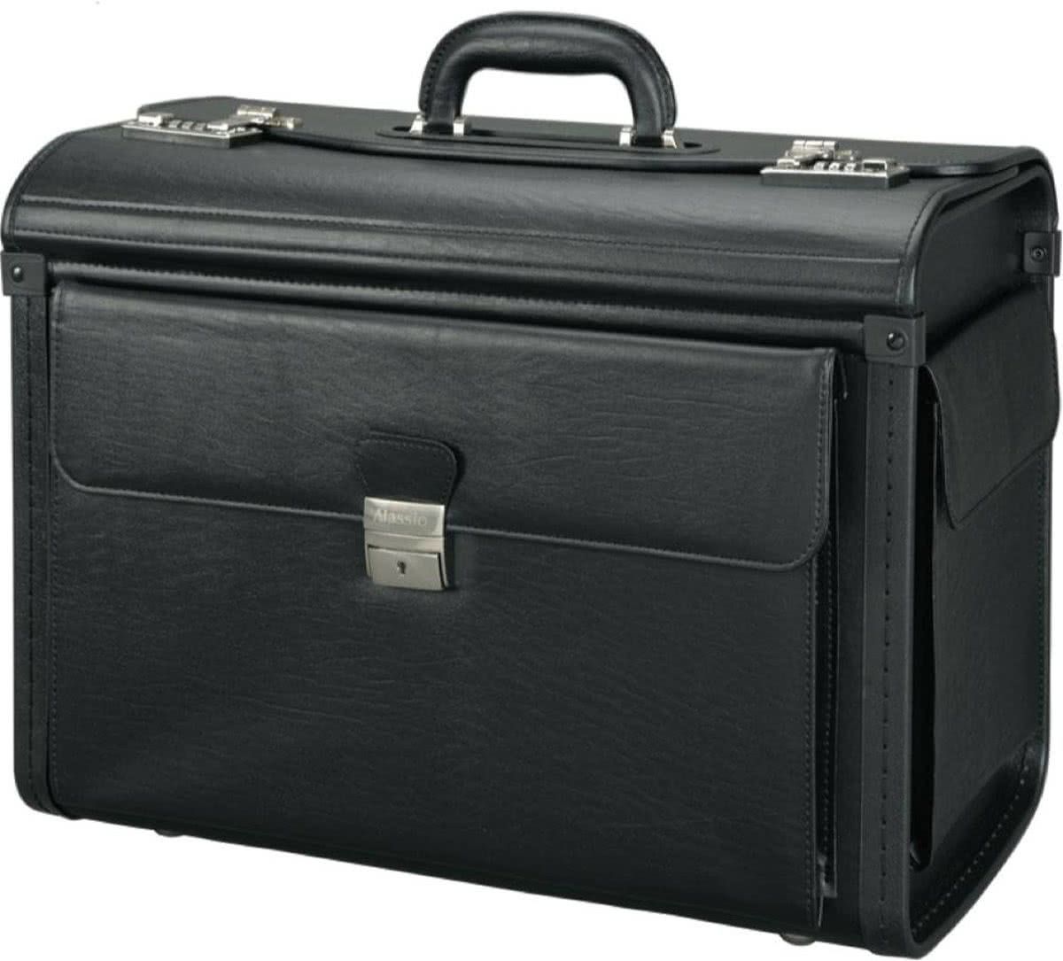 Alassio Panda Alassio Pilotenkoffer Vicenza zwart