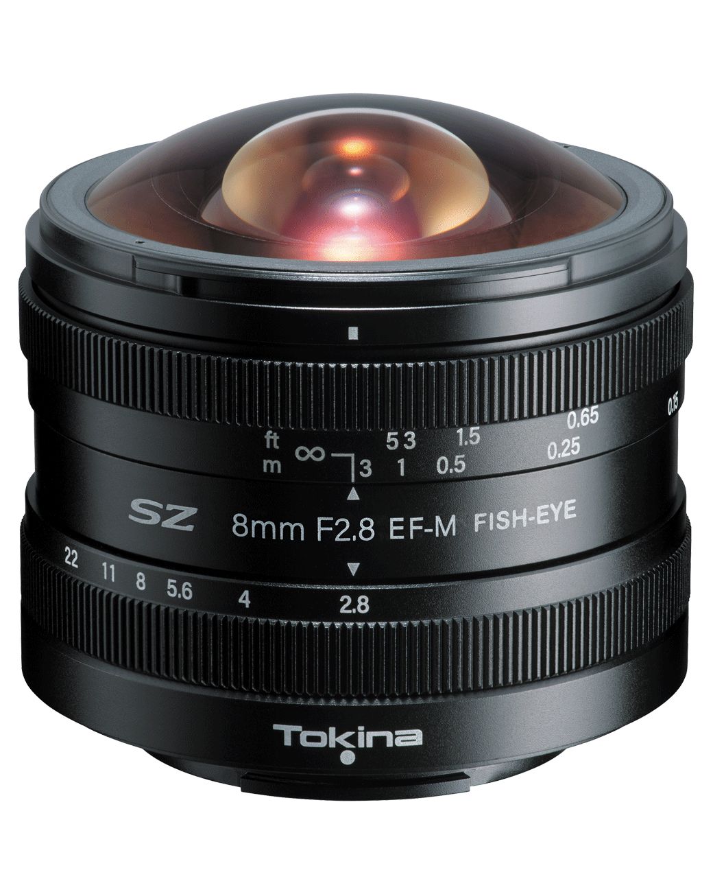 Tokina SZ 8mm F2.8 Fisheye MF Lens - Canon EF-M - Black