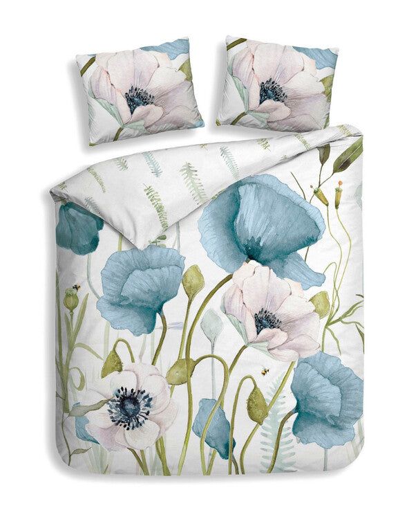 Heckett & Lane Ninni Dekbedovertrek - Blue - 260x200/220