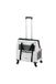 Ferplast VOYAGER Katten- en Hondenmand, Uitschuifbare Handgreep, Verstelbare Banden, Brede Opening, Verwijderbare Wielen, Van Eco-Leer, Max. 15 kg, 46 x 26 x 48H cm, Wit