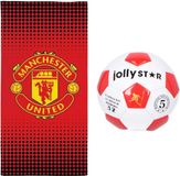 4KidsOnly Manchester United strandlaken + Jollity voetbal