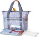 Breitas, boîte de rangement pour fil, aiguilles et accessoires, gris, moyen
