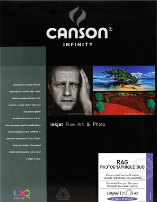 Canson RAG PHOTO 220G DUO A2 25 vel