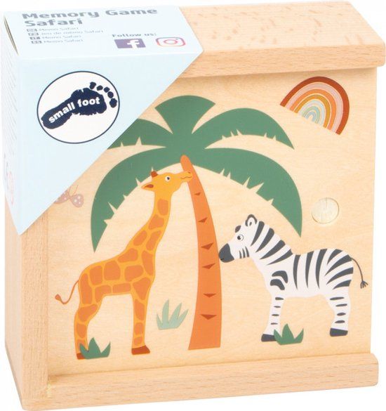 Small Foot - Houten Memo Safari - Memory spel - 28-delig