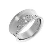 Orphelia Ring Twist Zilver 925 Zirkonia Maat 52