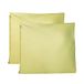 Paar kussenslopen 100% Pure katoen 60x60 CM, Set van 2 Bed Kussen Stoffen Gemaakt in Italië, Tassluiting, Solid Color, Standaard Maat met - Lichtgroen