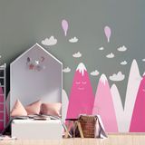 Ambiance Sticker Kinderstickers Scandinavische bergen frantika 90 x 135 cm