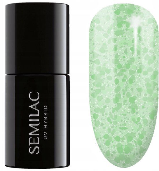 Semilac UV Nail Polish Hybrid 494 Frozen Pistachios 7ml
