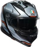 AGV K7 Jaeger Integraalhelm - Zwart/Rood/Zilver - Maat XXL