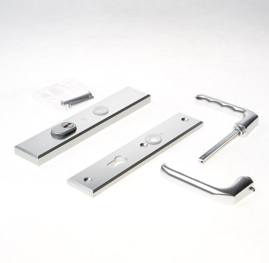 HOPPE Kruk/kruk schild aluminium 113/2236ZA/2234 PC72 kerntrek Prijs per paar Deurbeslag F1 PC72 deurdikte 35-45