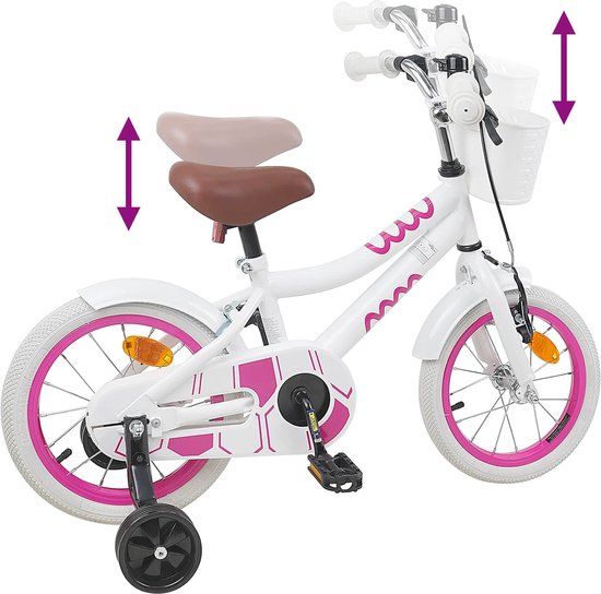 vidaXL Kinderfiets 16 Inch Wit