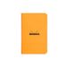 RHODIA 119158Cpack - Set van 20 Geniete Notitieboeken Oranje - 7,5 x 12 cm - Kleine Ruitjes - 48 pagina's - Clairefontaine Wit Papier 80 g/m² - Soepele, Stevige en Waterafstotende Omslag van Gecoat Karton