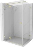 Mexen Lunar T cabine de douche à charnières gauche 110 x 90 cm, transparent, or brossé