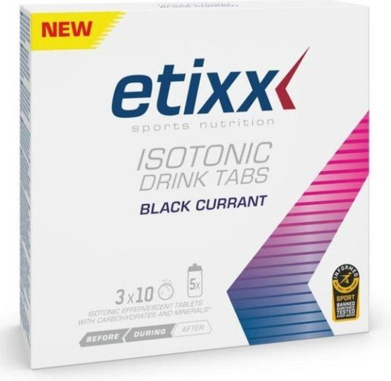 Etixx Endurance Isotonic Drink Tabs - Black Currant - 30g
