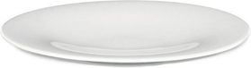 Alessi Assiette à petit-déjeuner Ku - TI05/5 - ø 21 cm - Blanc - Porcelaine