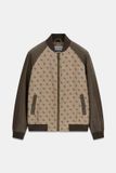 Guess Bomberjack Bruin met monogram