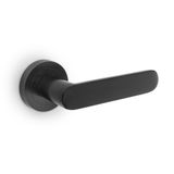 Emuca Set Bunbury binnendeurklinkgarnituur, met rozet D.50mm, Aluminium, Zwart