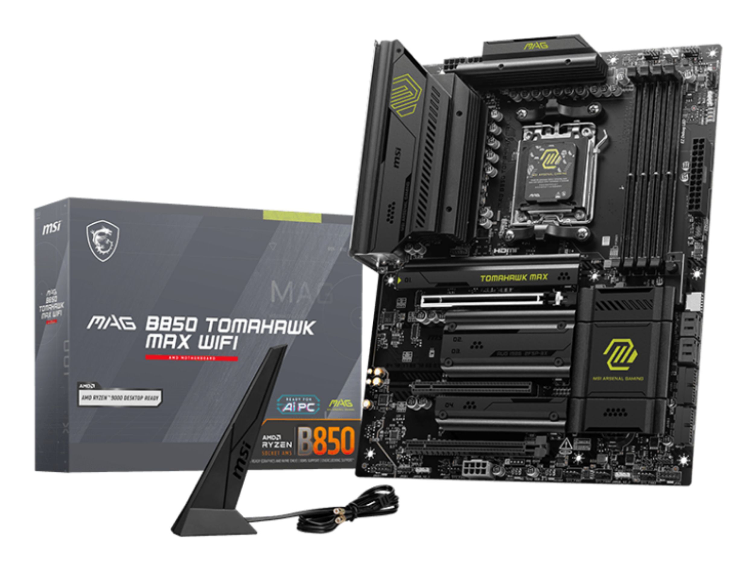 MSI MAG B850 TOMAHAWK MAX WIFI - Moederbord - ATX - Socket AM5 - DDR5 - WiFi 7